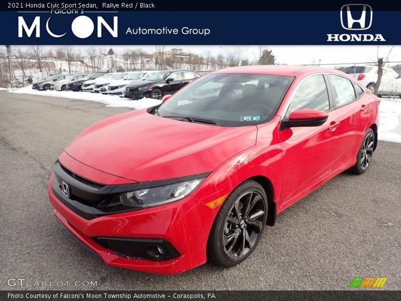 Rallye Red / Black 2021 Honda Civic Sport Sedan