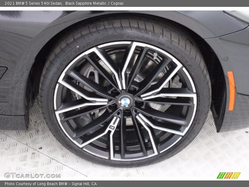 Black Sapphire Metallic / Cognac 2021 BMW 5 Series 540i Sedan