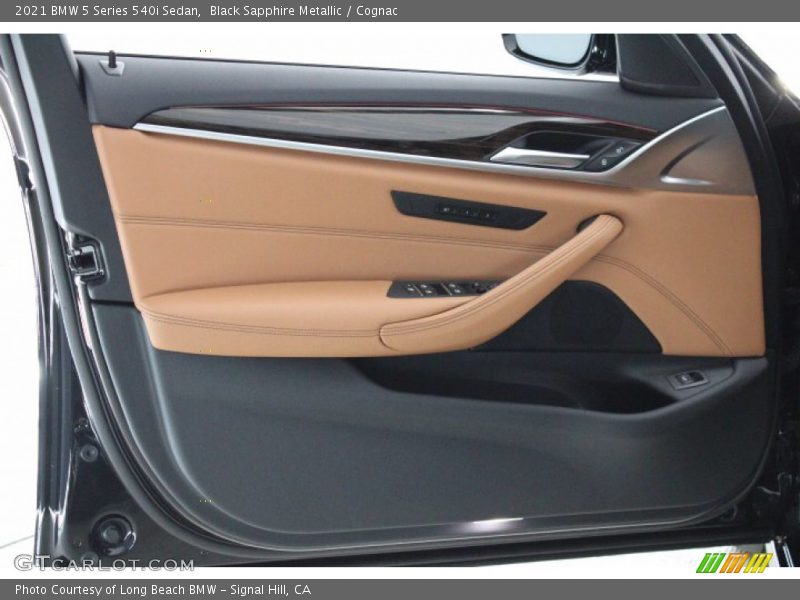 Black Sapphire Metallic / Cognac 2021 BMW 5 Series 540i Sedan