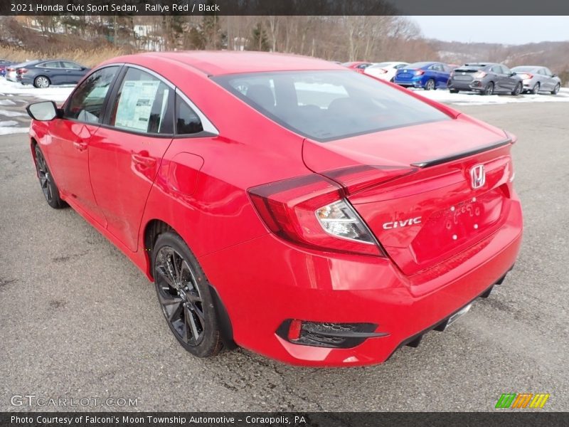 Rallye Red / Black 2021 Honda Civic Sport Sedan