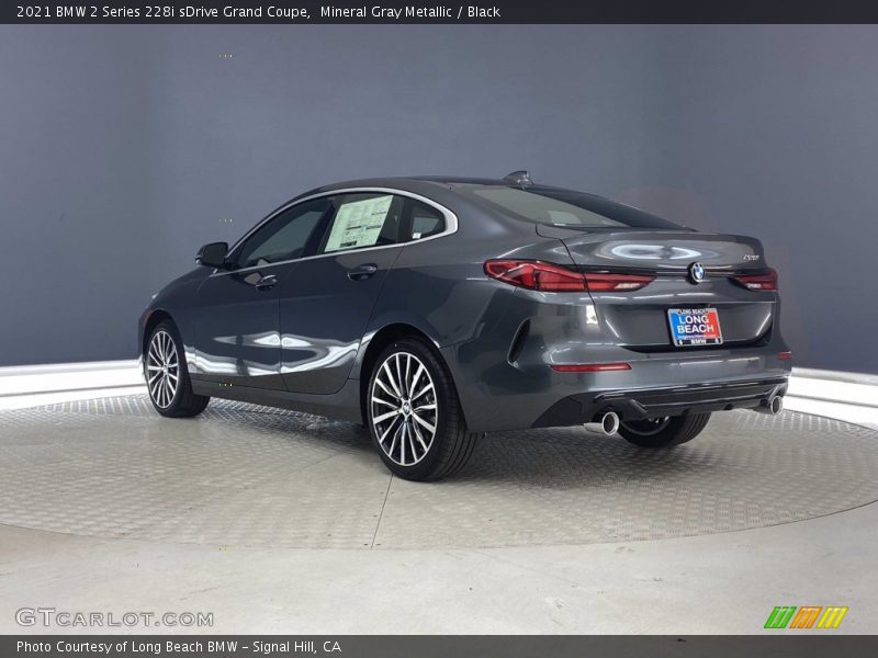 Mineral Gray Metallic / Black 2021 BMW 2 Series 228i sDrive Grand Coupe
