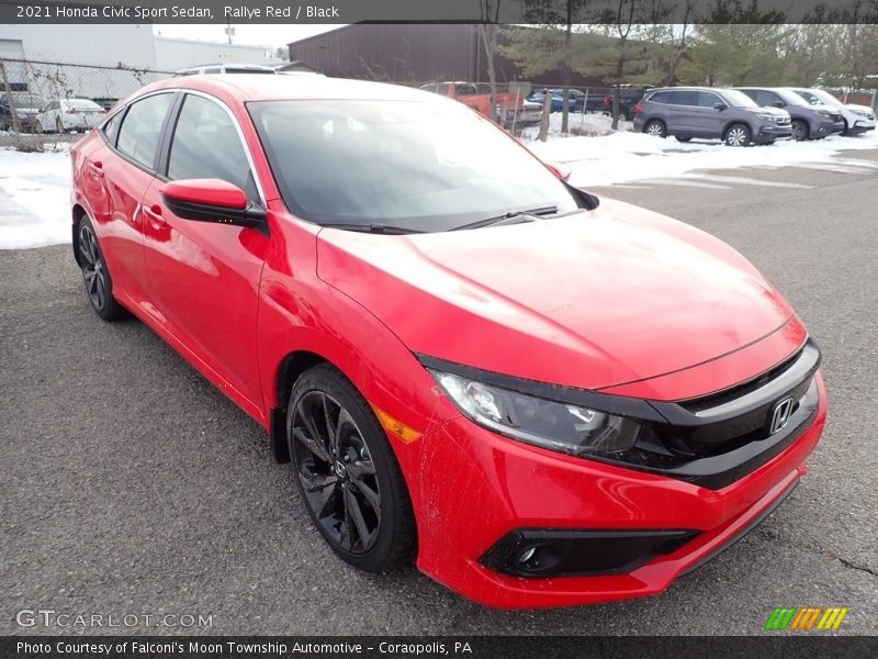 Rallye Red / Black 2021 Honda Civic Sport Sedan