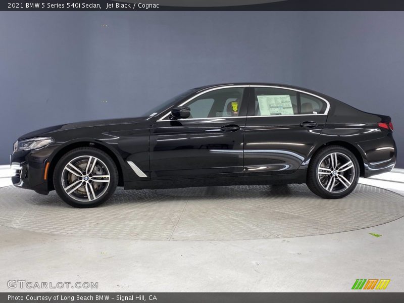 Jet Black / Cognac 2021 BMW 5 Series 540i Sedan