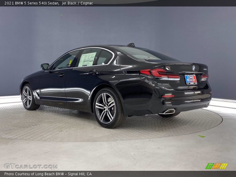 Jet Black / Cognac 2021 BMW 5 Series 540i Sedan