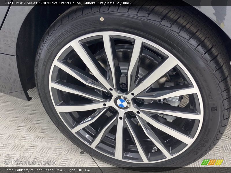 Mineral Gray Metallic / Black 2021 BMW 2 Series 228i sDrive Grand Coupe