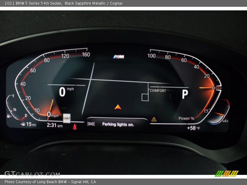 Black Sapphire Metallic / Cognac 2021 BMW 5 Series 540i Sedan