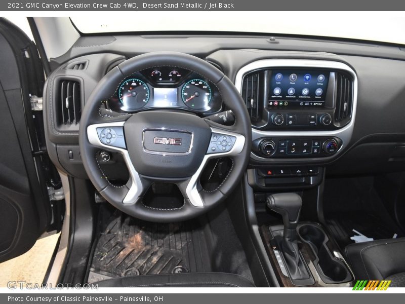 Desert Sand Metallic / Jet Black 2021 GMC Canyon Elevation Crew Cab 4WD