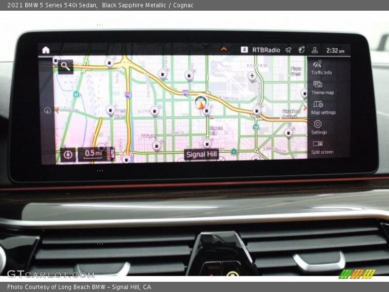 Black Sapphire Metallic / Cognac 2021 BMW 5 Series 540i Sedan