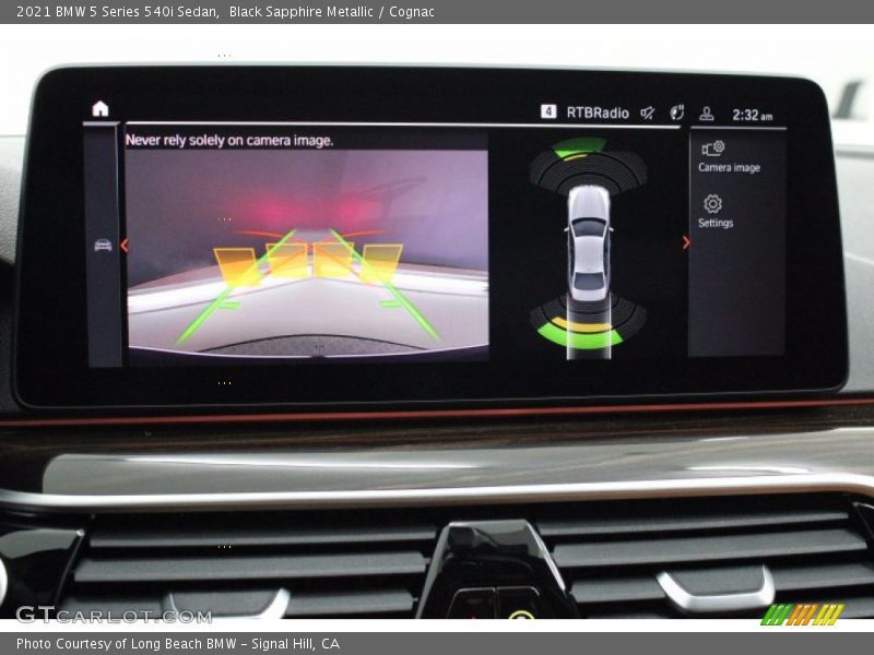 Black Sapphire Metallic / Cognac 2021 BMW 5 Series 540i Sedan