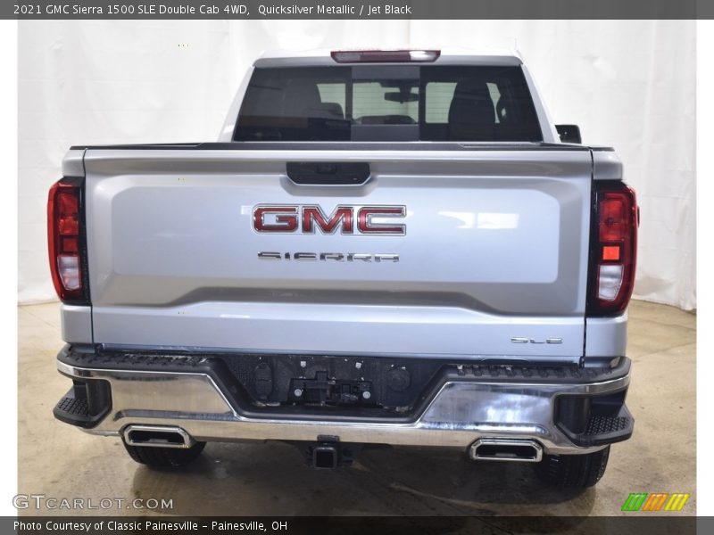Quicksilver Metallic / Jet Black 2021 GMC Sierra 1500 SLE Double Cab 4WD