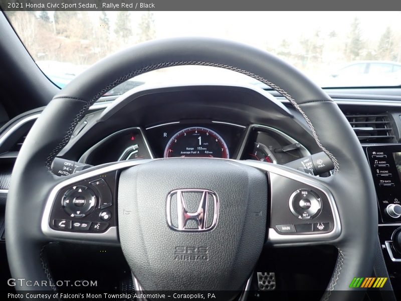 Rallye Red / Black 2021 Honda Civic Sport Sedan