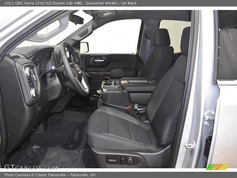 Quicksilver Metallic / Jet Black 2021 GMC Sierra 1500 SLE Double Cab 4WD