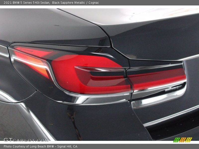 Black Sapphire Metallic / Cognac 2021 BMW 5 Series 540i Sedan