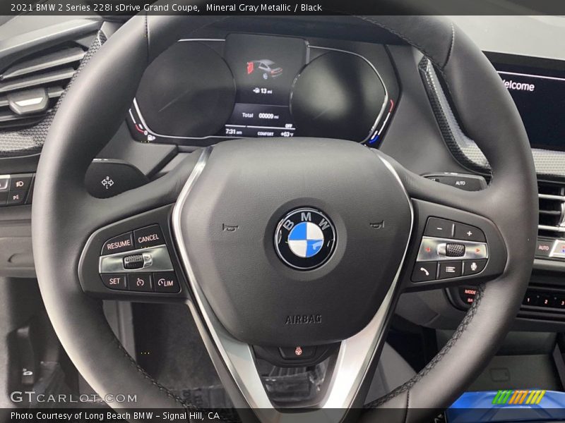 Mineral Gray Metallic / Black 2021 BMW 2 Series 228i sDrive Grand Coupe