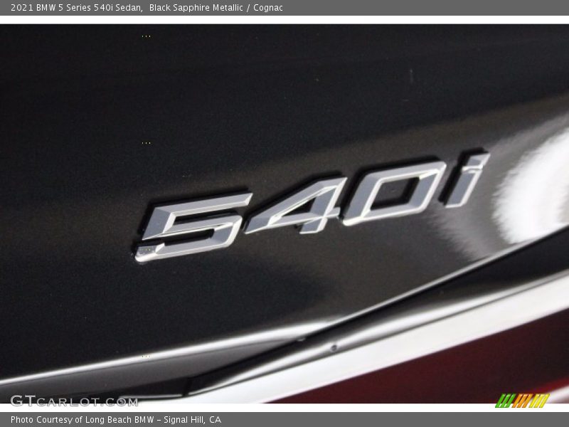 Black Sapphire Metallic / Cognac 2021 BMW 5 Series 540i Sedan