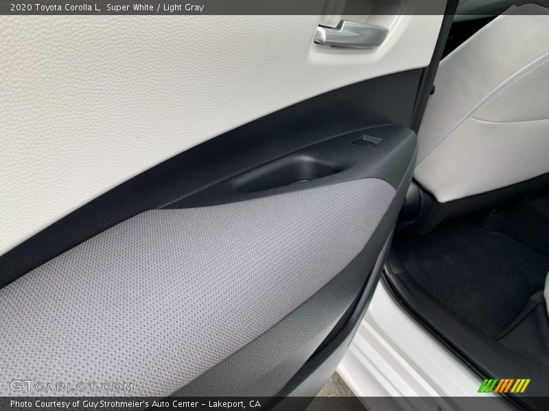 Super White / Light Gray 2020 Toyota Corolla L