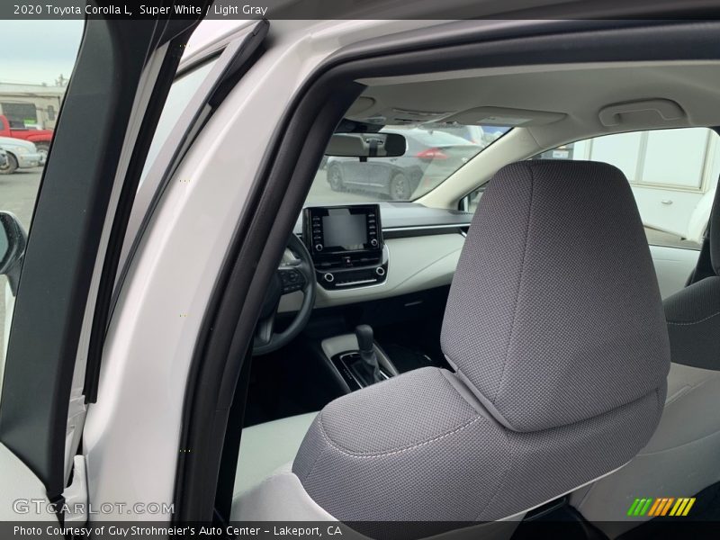 Super White / Light Gray 2020 Toyota Corolla L