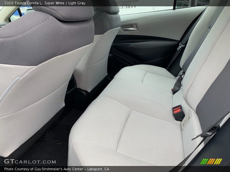 Super White / Light Gray 2020 Toyota Corolla L