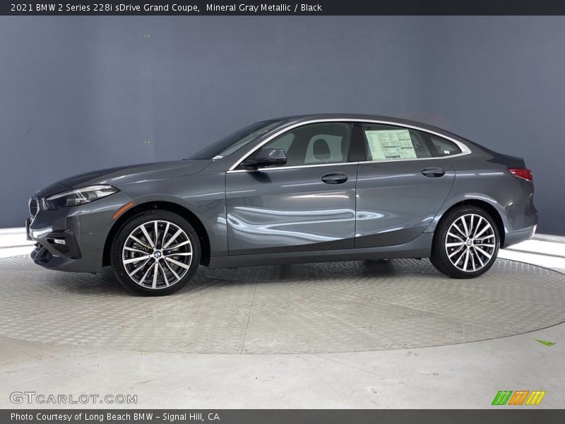 Mineral Gray Metallic / Black 2021 BMW 2 Series 228i sDrive Grand Coupe