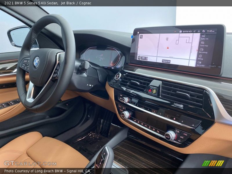 Jet Black / Cognac 2021 BMW 5 Series 540i Sedan