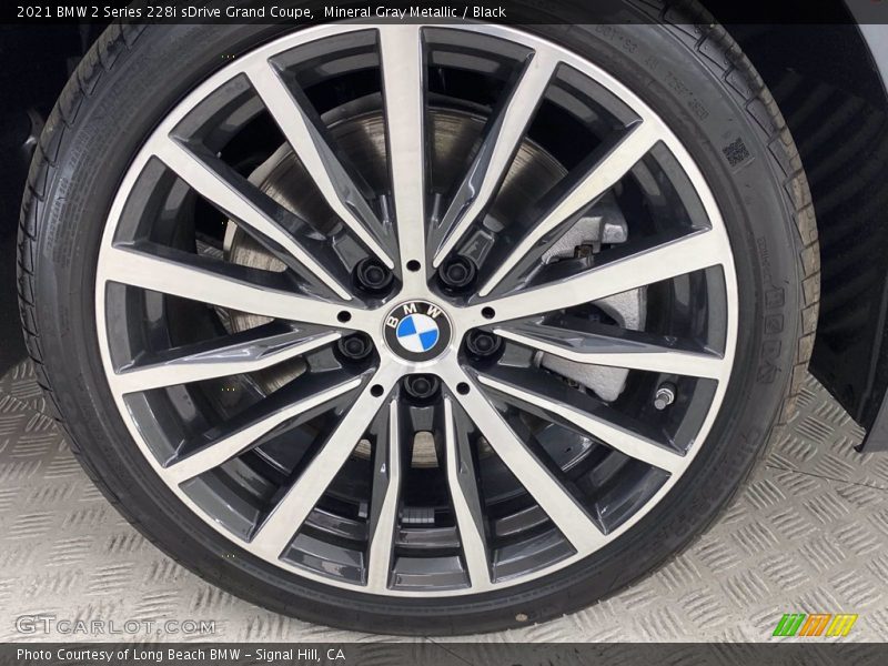 Mineral Gray Metallic / Black 2021 BMW 2 Series 228i sDrive Grand Coupe