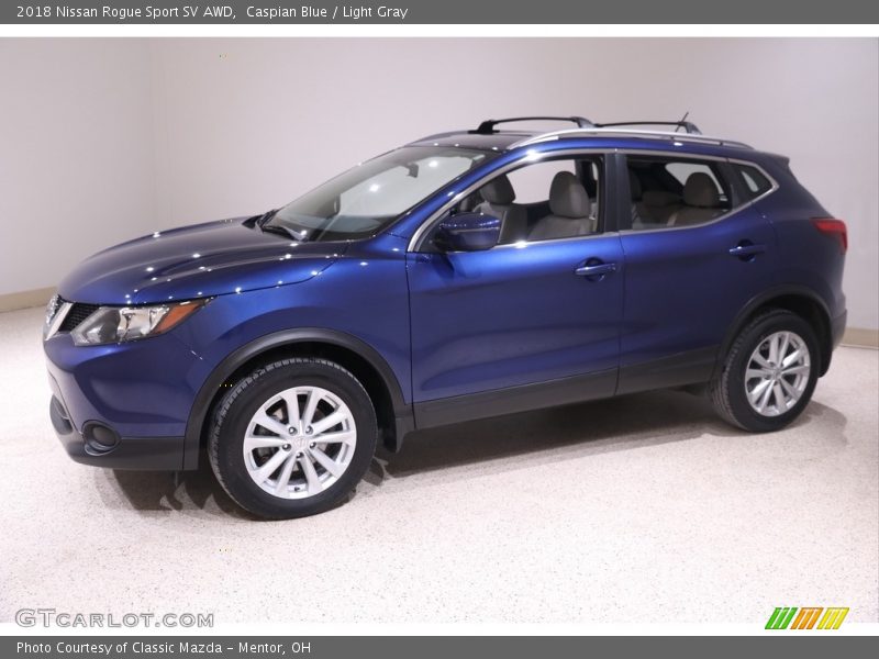 Caspian Blue / Light Gray 2018 Nissan Rogue Sport SV AWD