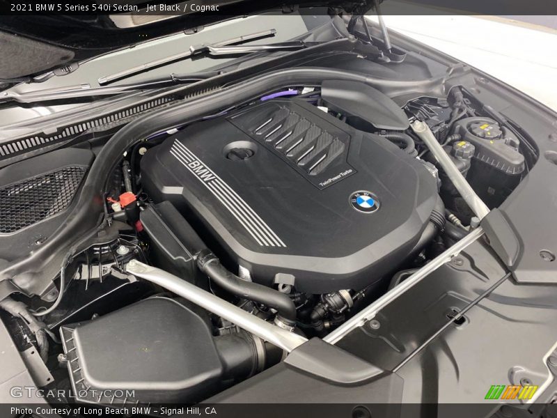 Jet Black / Cognac 2021 BMW 5 Series 540i Sedan