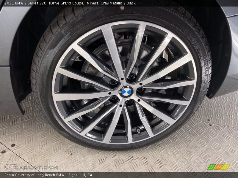 Mineral Gray Metallic / Black 2021 BMW 2 Series 228i sDrive Grand Coupe