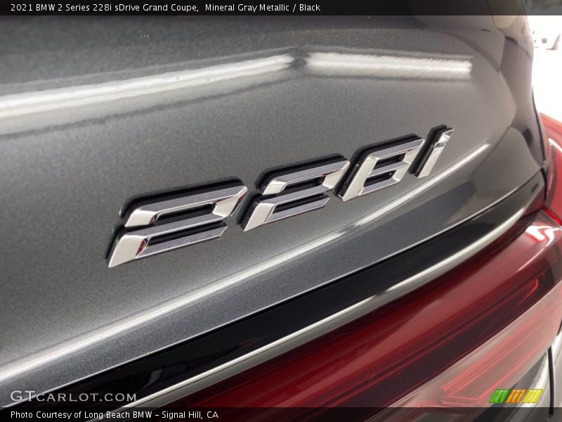 Mineral Gray Metallic / Black 2021 BMW 2 Series 228i sDrive Grand Coupe
