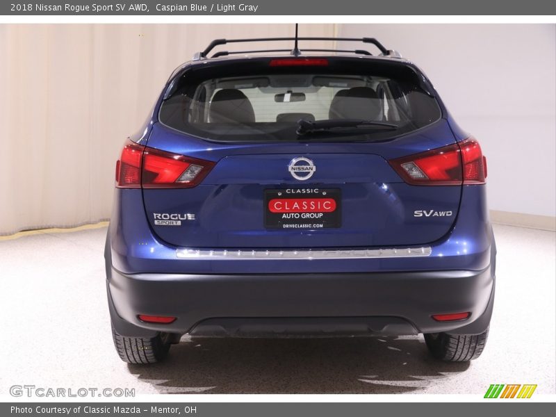 Caspian Blue / Light Gray 2018 Nissan Rogue Sport SV AWD