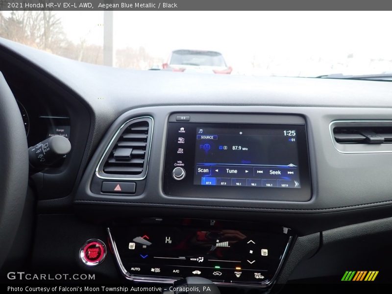 Aegean Blue Metallic / Black 2021 Honda HR-V EX-L AWD