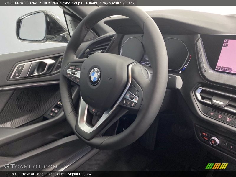 Mineral Gray Metallic / Black 2021 BMW 2 Series 228i sDrive Grand Coupe