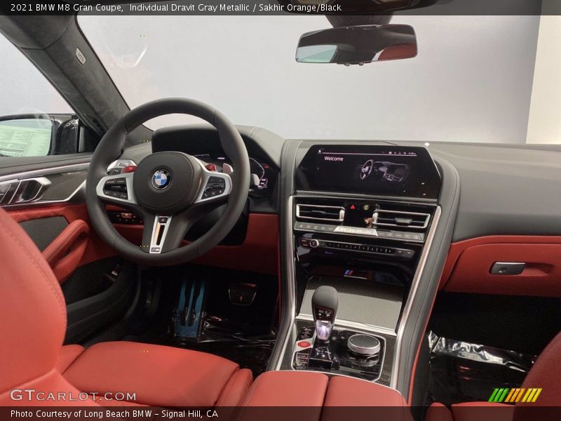 Individual Dravit Gray Metallic / Sakhir Orange/Black 2021 BMW M8 Gran Coupe