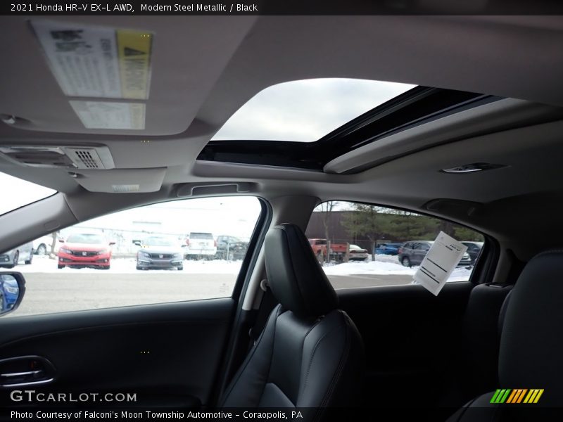 Modern Steel Metallic / Black 2021 Honda HR-V EX-L AWD