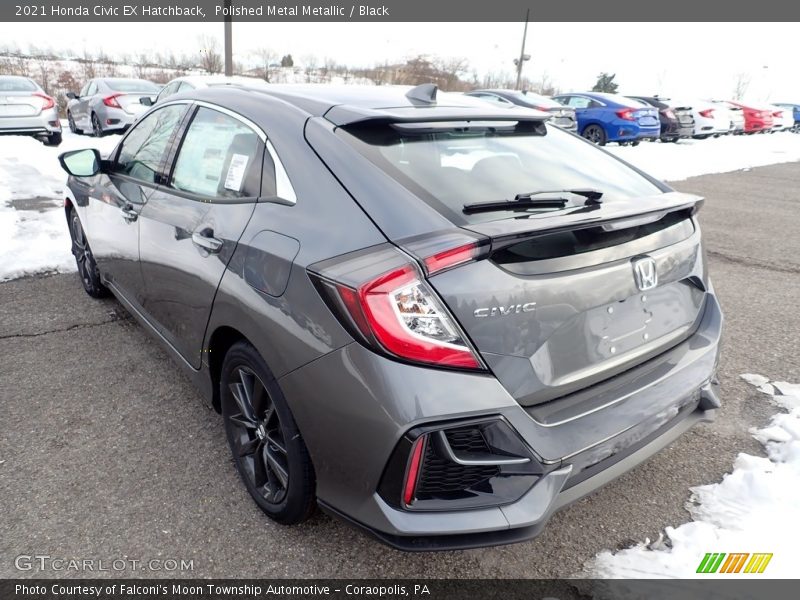 Polished Metal Metallic / Black 2021 Honda Civic EX Hatchback