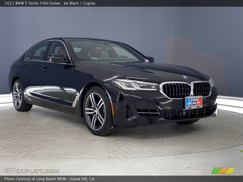 Jet Black / Cognac 2021 BMW 5 Series 540i Sedan
