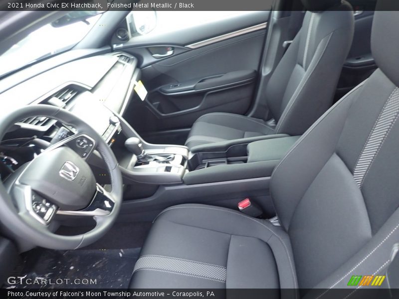 Polished Metal Metallic / Black 2021 Honda Civic EX Hatchback