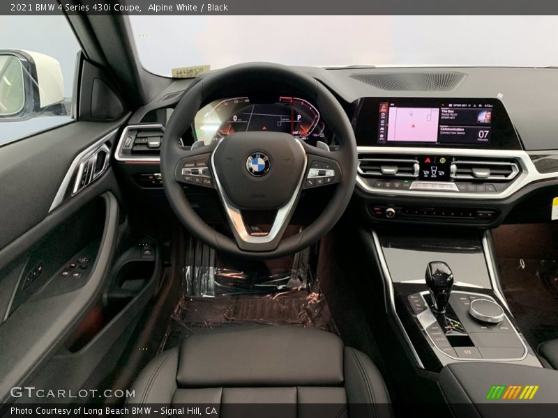 Alpine White / Black 2021 BMW 4 Series 430i Coupe