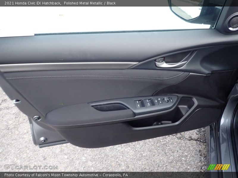 Polished Metal Metallic / Black 2021 Honda Civic EX Hatchback