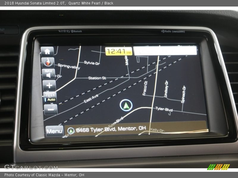 Navigation of 2018 Sonata Limited 2.0T
