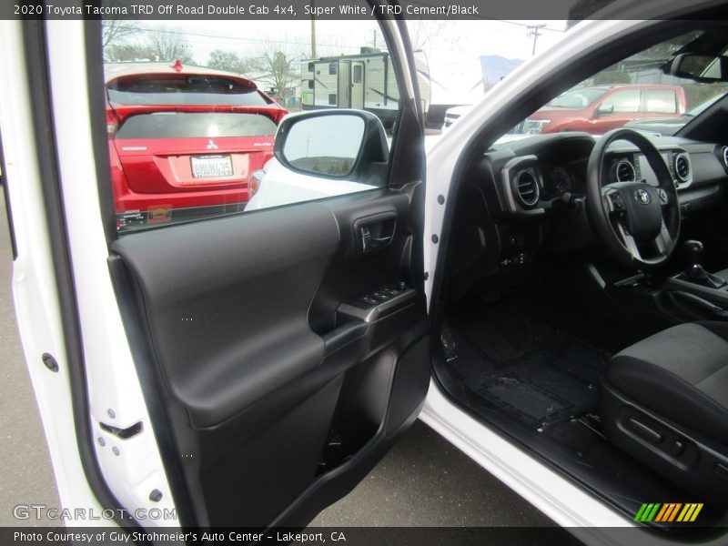Super White / TRD Cement/Black 2020 Toyota Tacoma TRD Off Road Double Cab 4x4