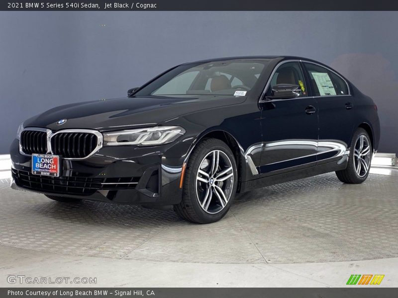 Jet Black / Cognac 2021 BMW 5 Series 540i Sedan