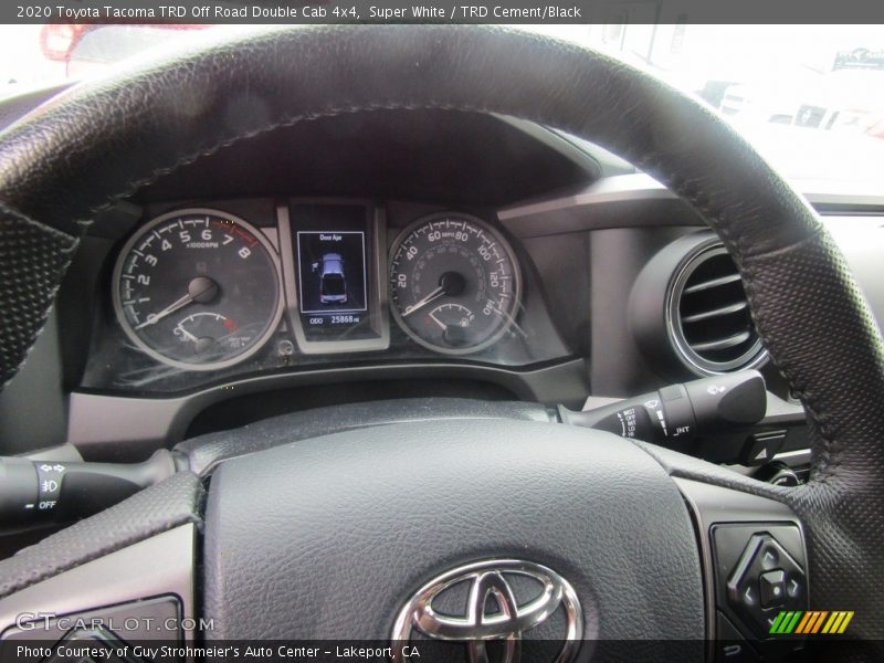 Super White / TRD Cement/Black 2020 Toyota Tacoma TRD Off Road Double Cab 4x4