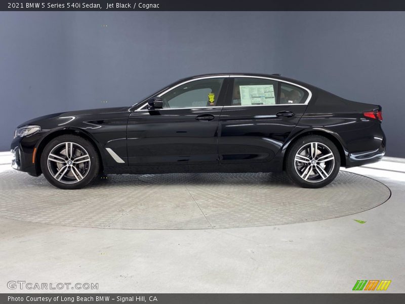 Jet Black / Cognac 2021 BMW 5 Series 540i Sedan