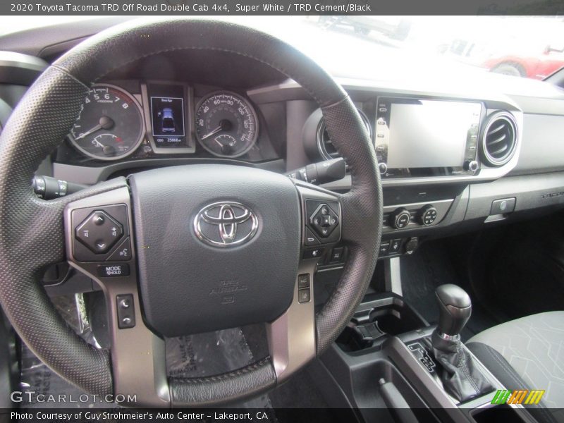 Super White / TRD Cement/Black 2020 Toyota Tacoma TRD Off Road Double Cab 4x4