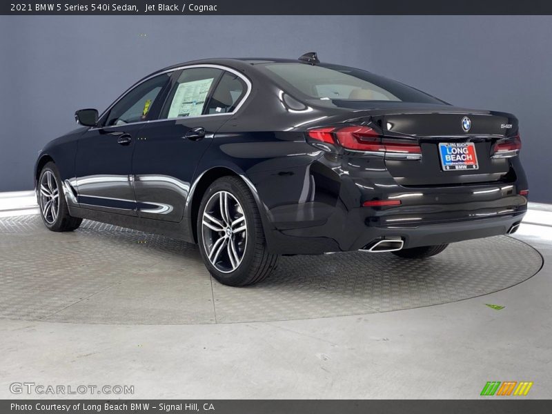 Jet Black / Cognac 2021 BMW 5 Series 540i Sedan