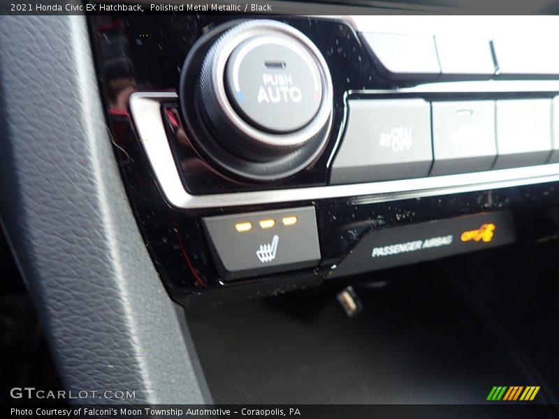 Polished Metal Metallic / Black 2021 Honda Civic EX Hatchback