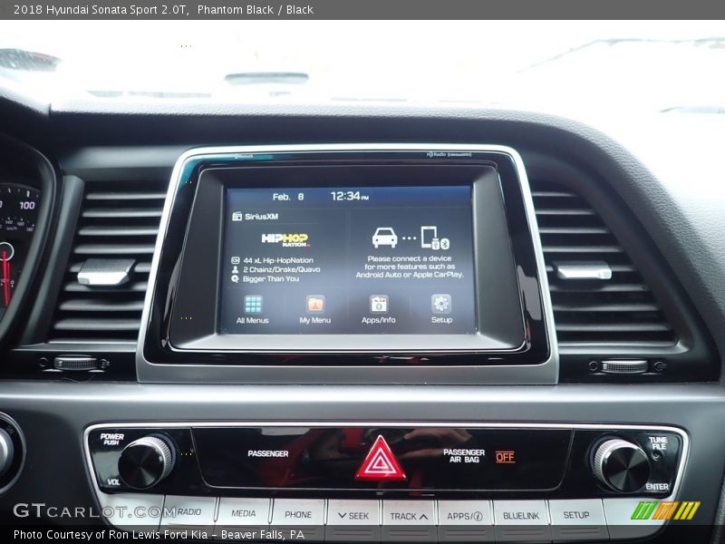 Phantom Black / Black 2018 Hyundai Sonata Sport 2.0T