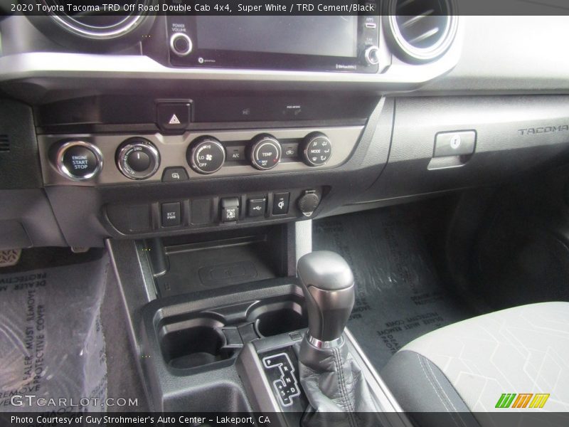 Super White / TRD Cement/Black 2020 Toyota Tacoma TRD Off Road Double Cab 4x4