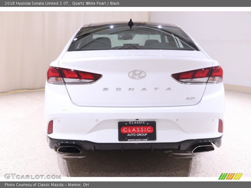 Quartz White Pearl / Black 2018 Hyundai Sonata Limited 2.0T